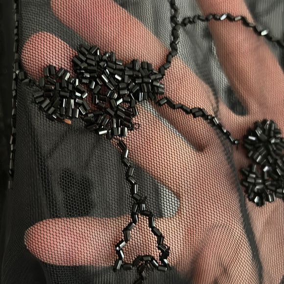 Black Evening Shawl - Picture 2 of 2